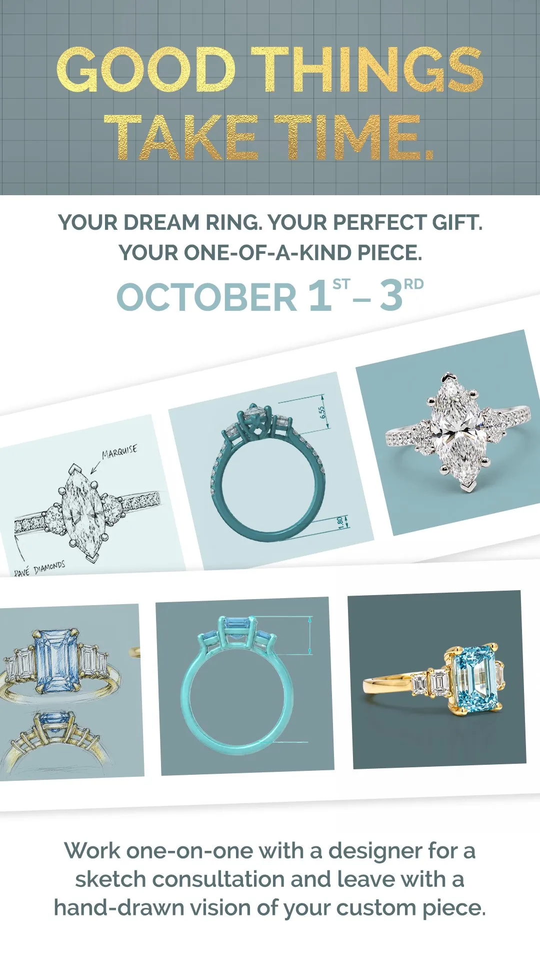 Custom Design Event - October 1st to 3rd