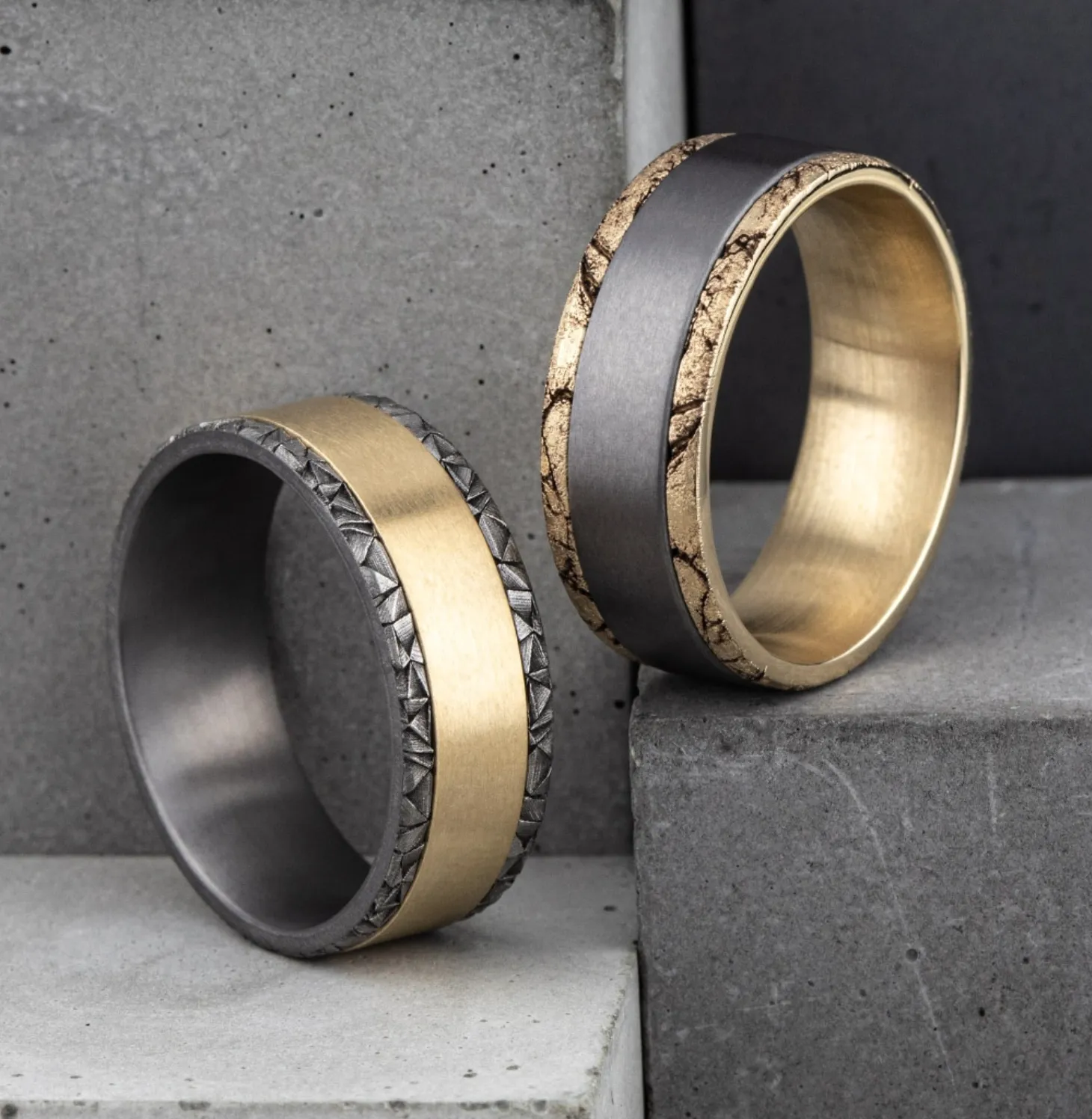 alternative metal wedding bands   Bay Area Diamond Company Green Bay, WI