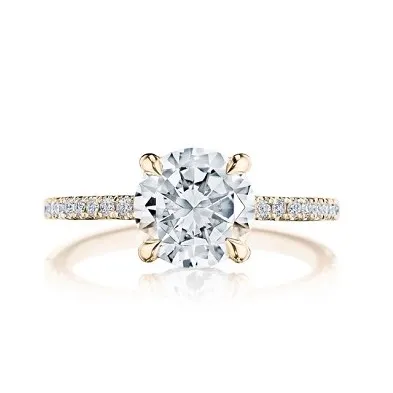 Tacori brand rose gold engagement ring