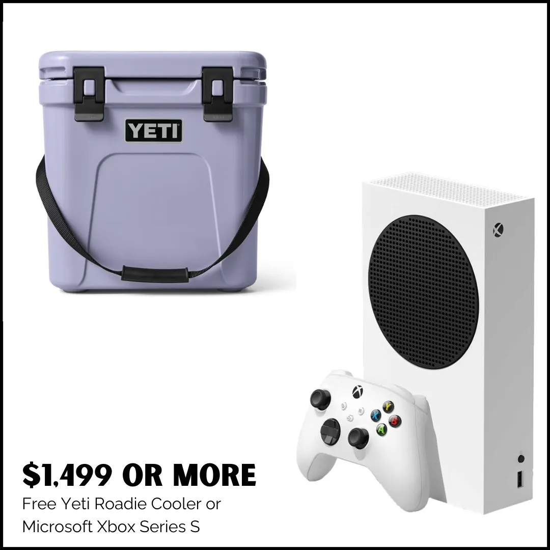  Free Yeti Roadie Cooler or Microsoft Xbox Series S Bay Area Diamond Company Green Bay, WI