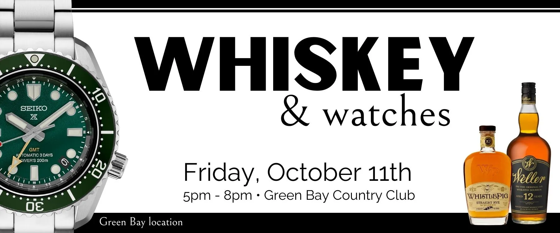 Bay Area Diamond Company’s annual Whiskey & Watches event is approaching! Join us Friday, October 11th from 5-8pm. Enjoy an ev