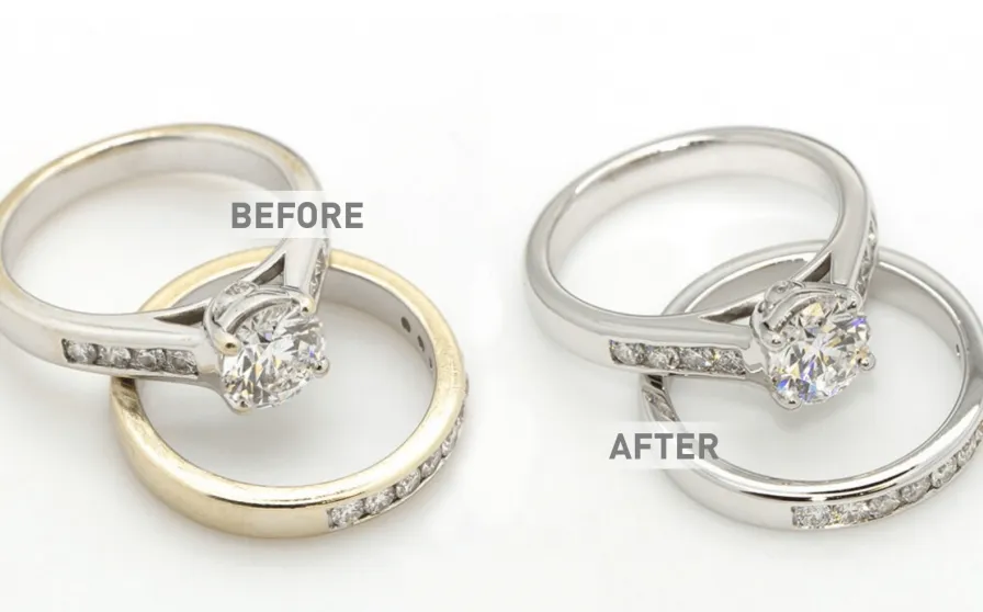 WHAT IS RHODIUM PLATING & Does my jewelry need it? White gold will begin to yellow with time if it has not been plated with rhod