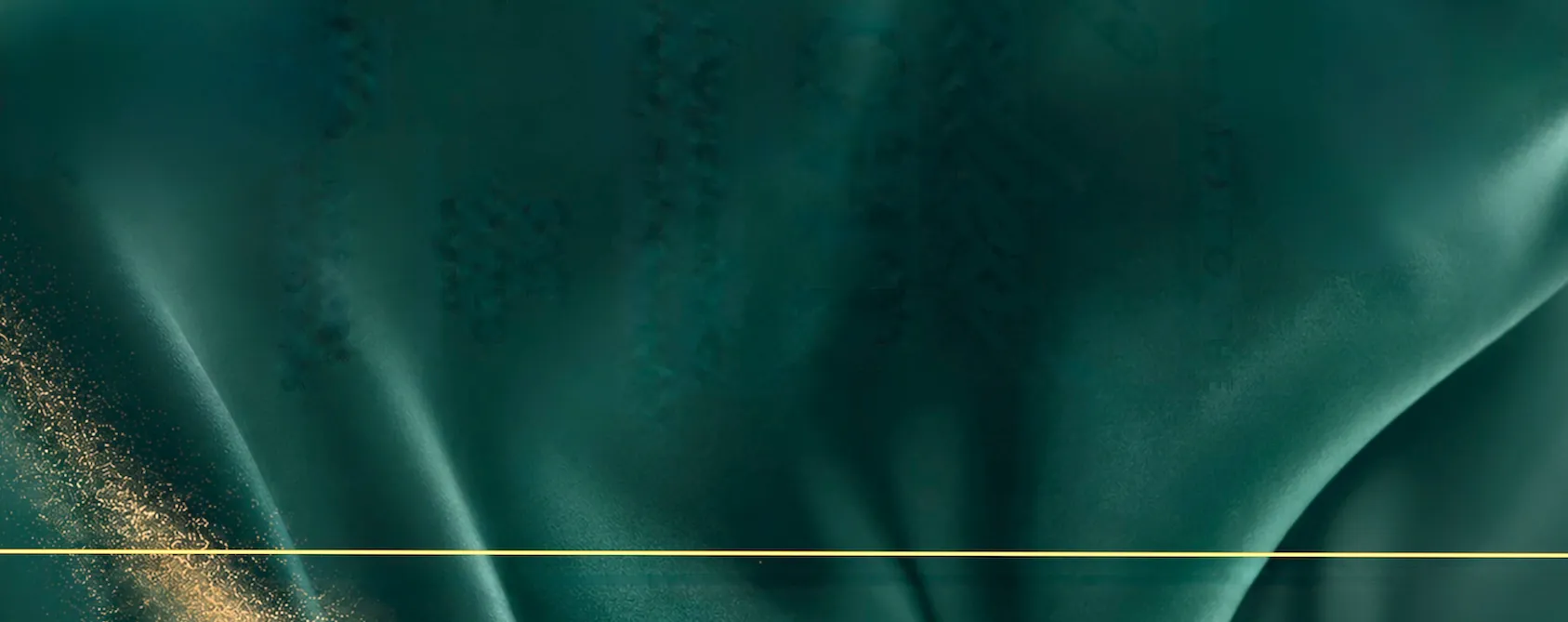 Emerald background with gold flecks