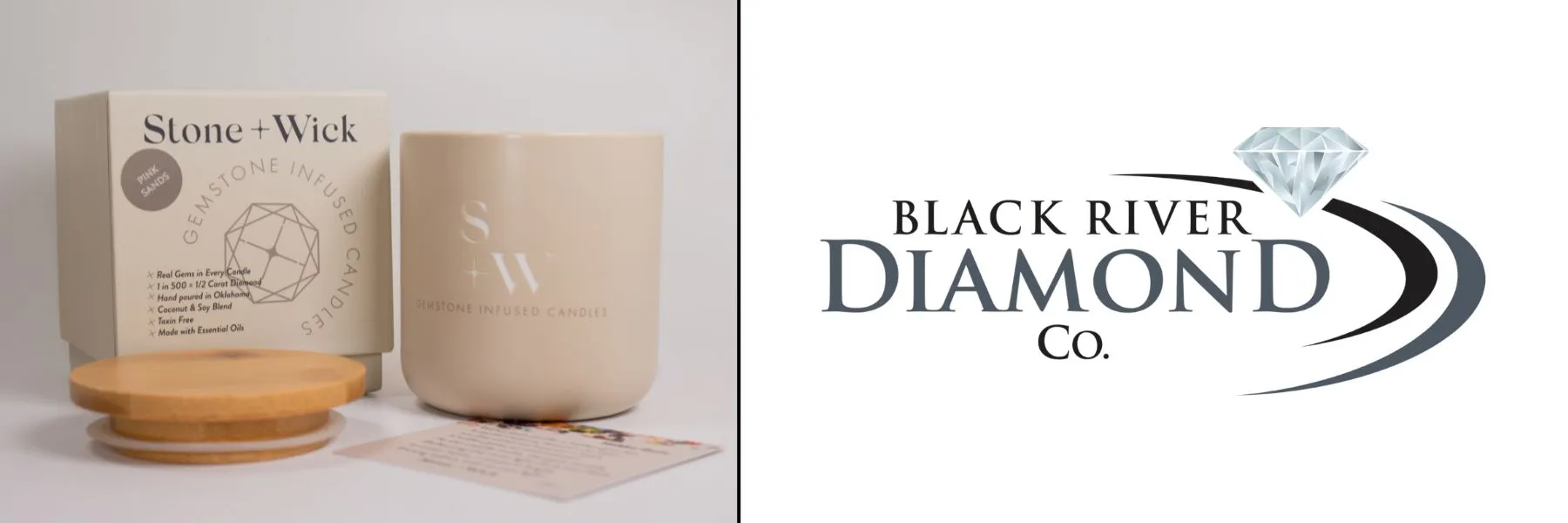 Stone + Wick Candles  Bay Area Diamond Company is carrying Stone + Wick Candles. Within each wood-buring wick candles lies a ce