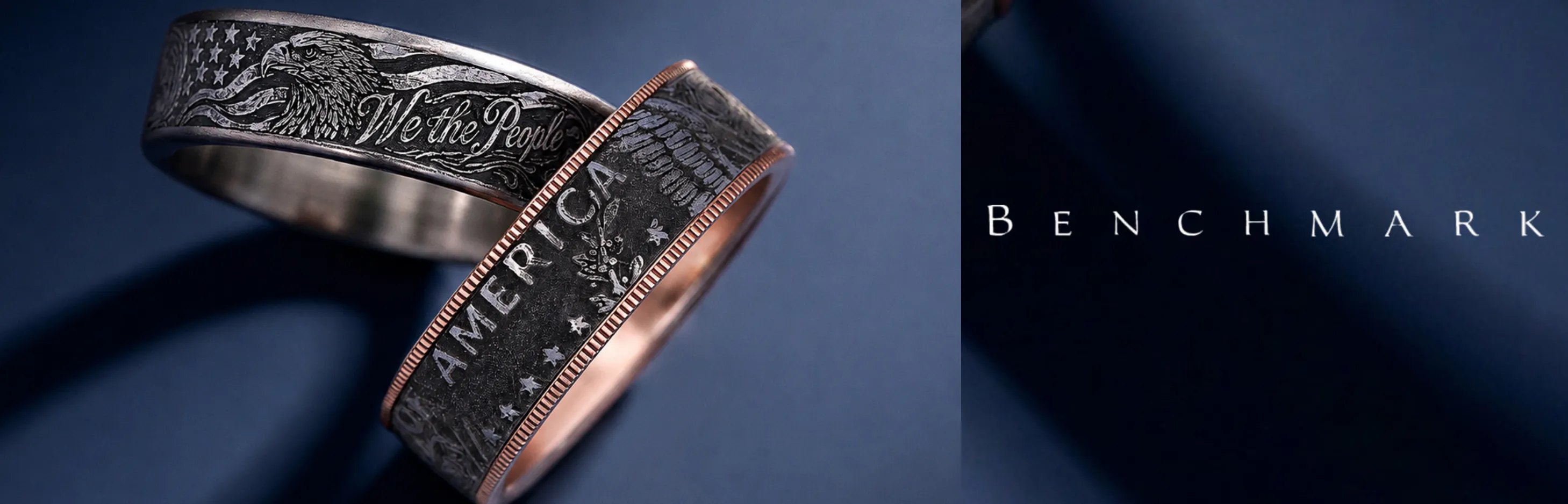 Two engraved rings with 