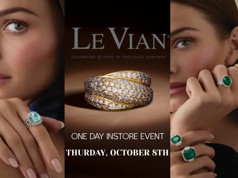 Woman with sandy hands wearing jewelry, John Hardy text, and gold and silver bracelets displayed.