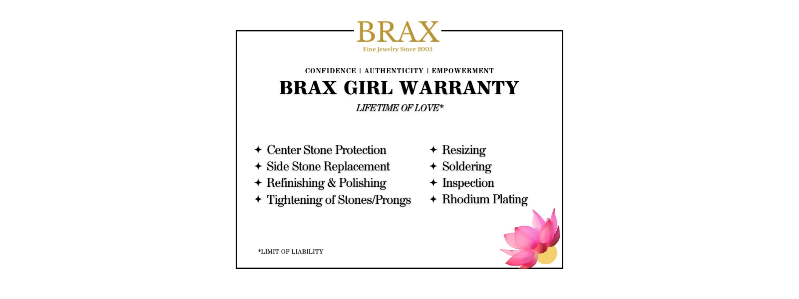 Lifetime Engagement Ring Warranty and Center Stone Replacement Brax Jewelers Newport Beach, CA