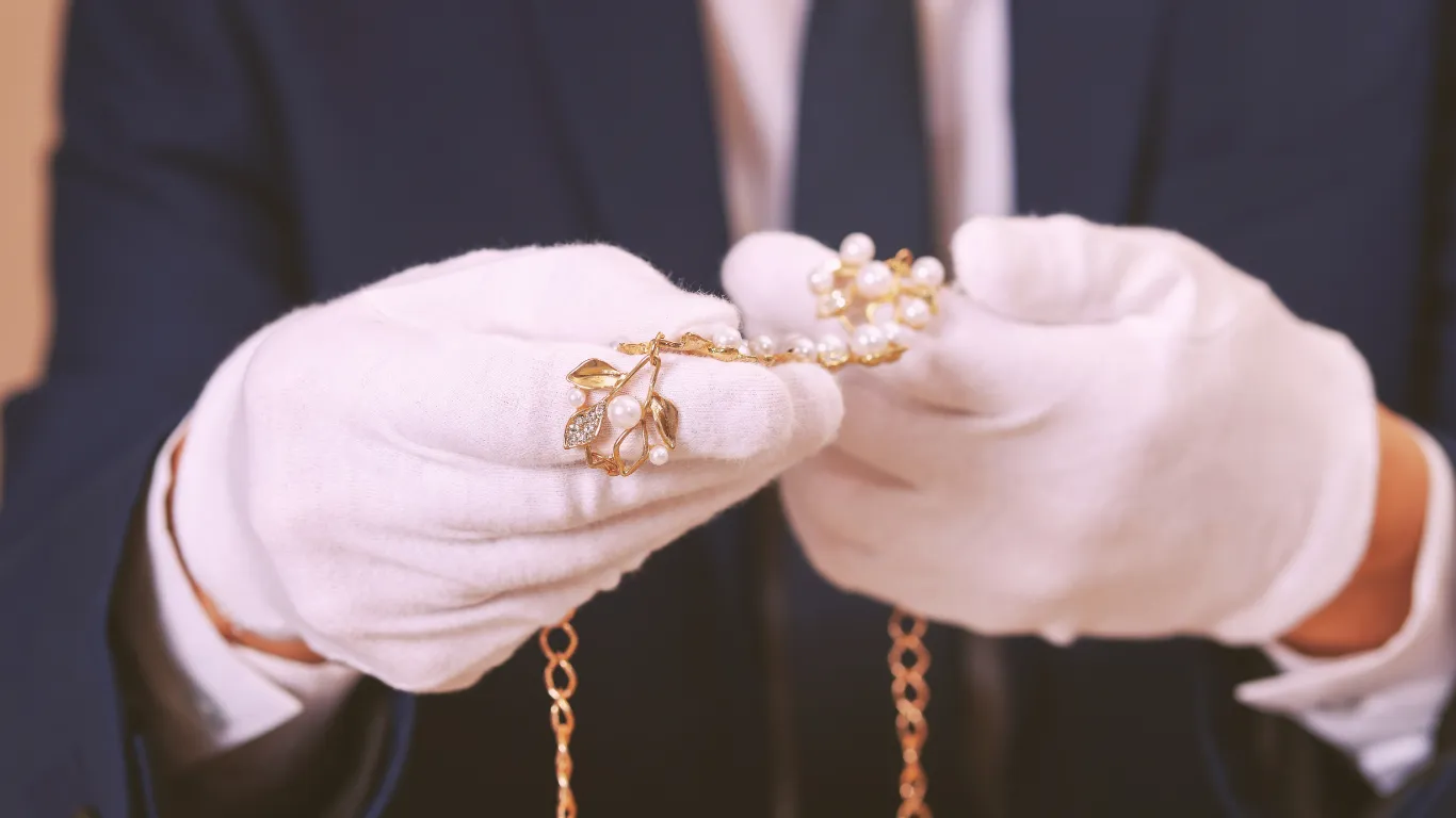 Assorted gold and estate jewelry ready for evaluation