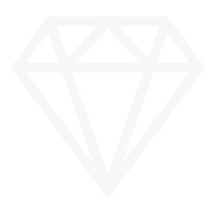A white diamond icon on a transparent background.