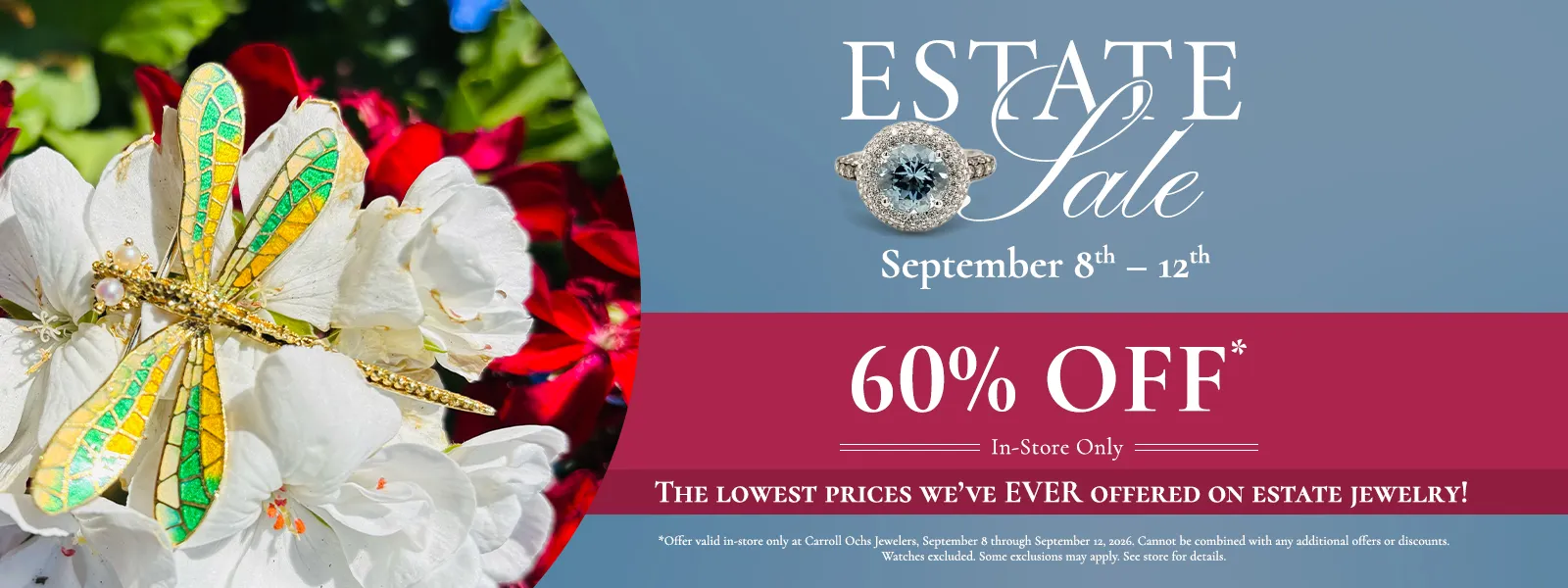 Carroll Ochs Jewelers Estate Sale September 8 through 12