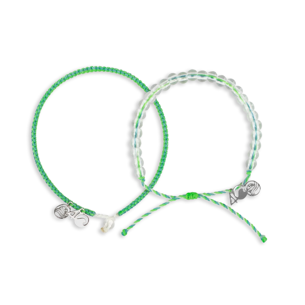4Ocean Every bracelet purchased funds the removal of one pound of trash from the ocean, rivers and coastlines. A 4Ocean bracelet