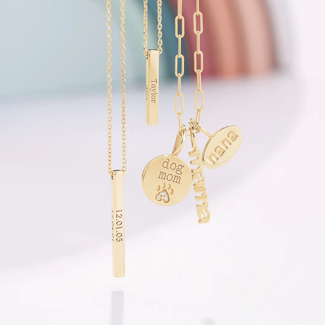 Personalized Jewelry Add a personal touch to your gifting with this collection of engraveable, inital, name, and monogram jewelr
