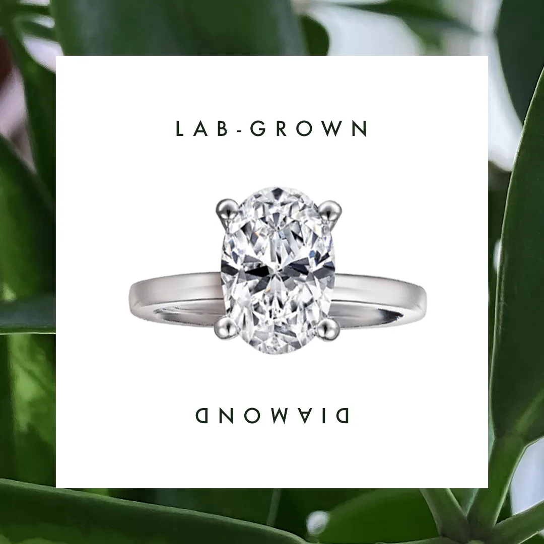 Three Carat Lab Grown Diamond Solitaire