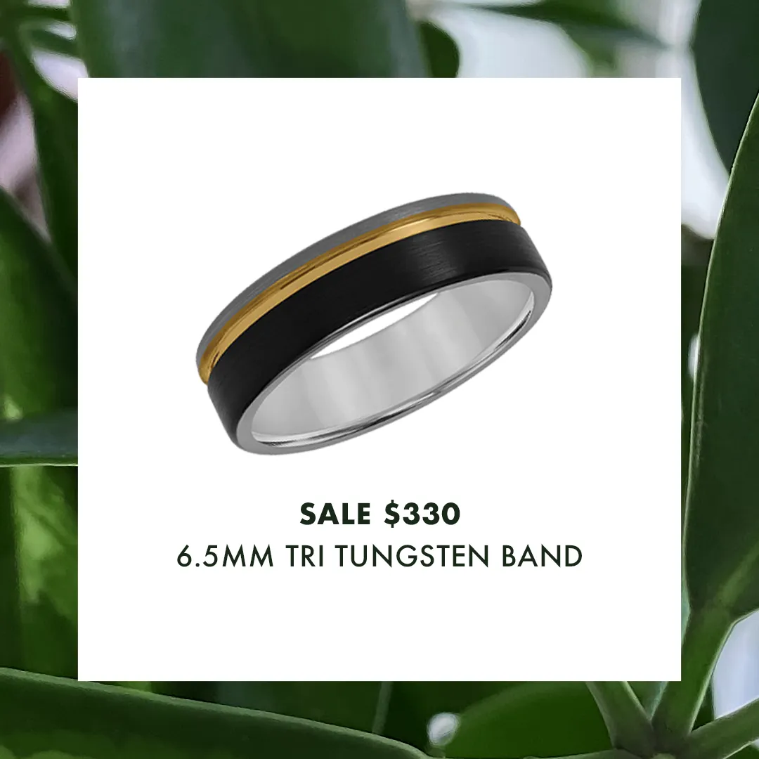 Asymmetric Men's Wedding Band