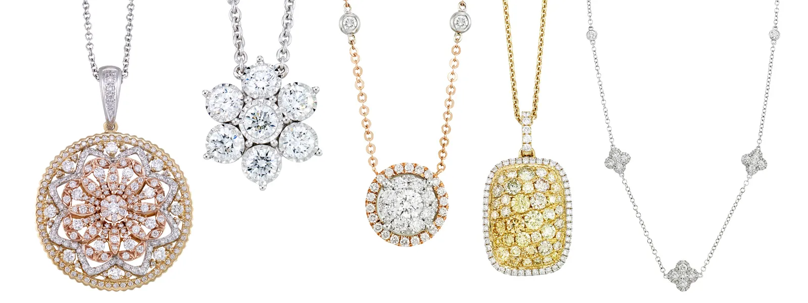 Pendants and Necklaces Nothing is as captivating and alluring as a gorgeous necklace or pendant to add polish to your look Castle Couture Fine Jewelry Manalapan, NJ