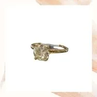 Item D – 14k yellow gold diamond engagement ring, 1.42 ct