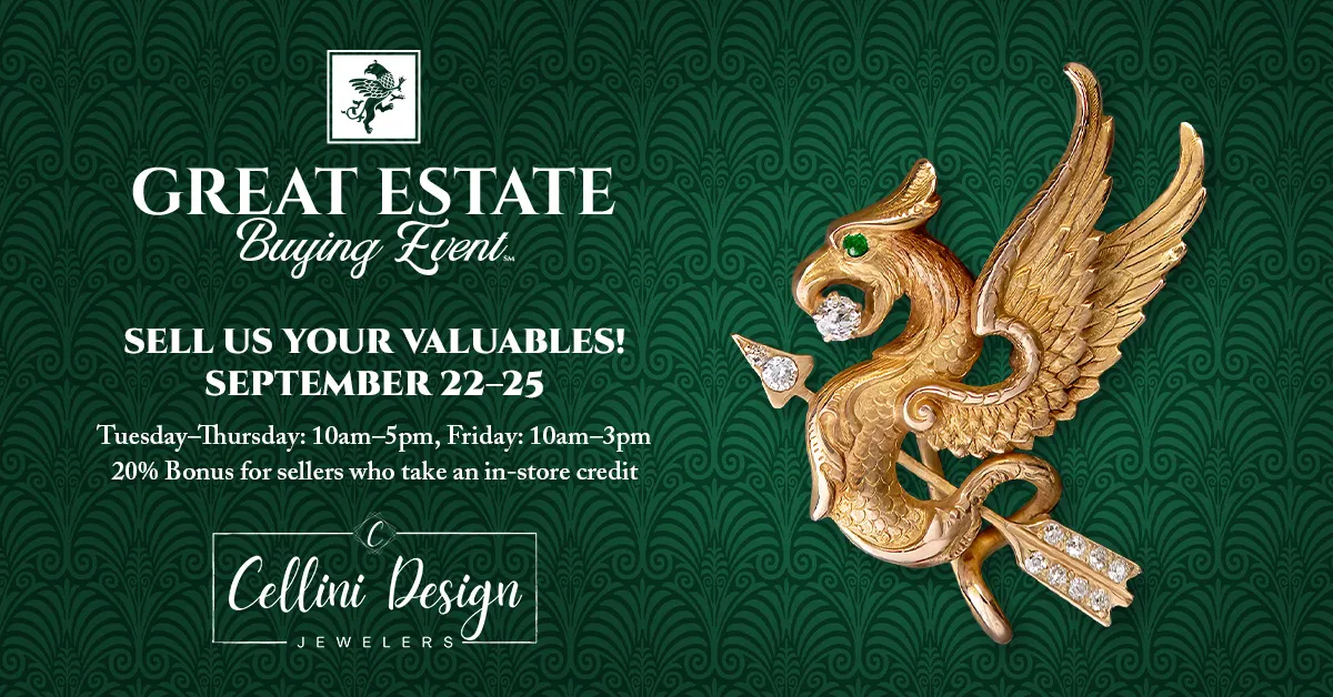 Estate Buying Event, September 22-25.