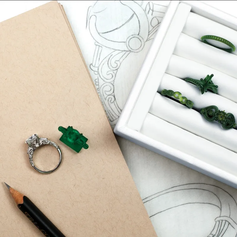Step 3: Casting & Setting Once the CAD rendering is approved, we will cast the metal and set the stones. Our expert jewelers wil