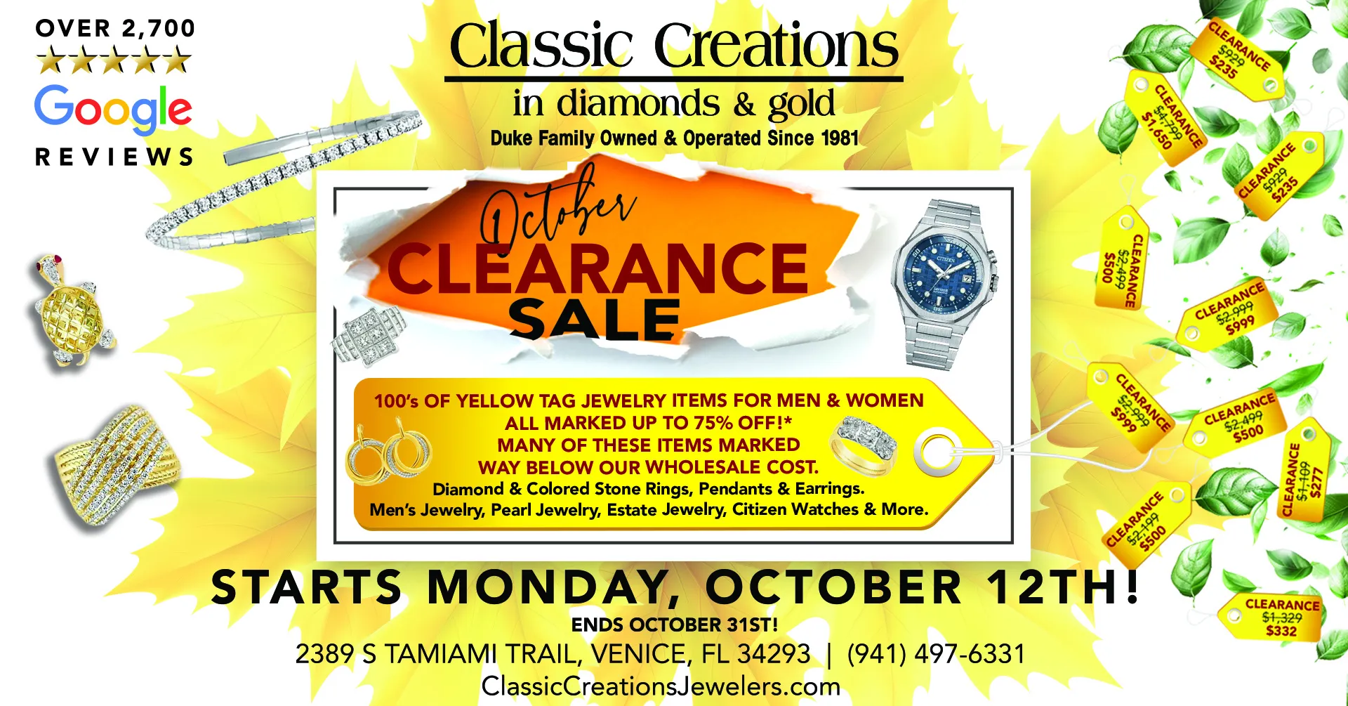 Classic Creations In Diamonds & Gold Venice, FL