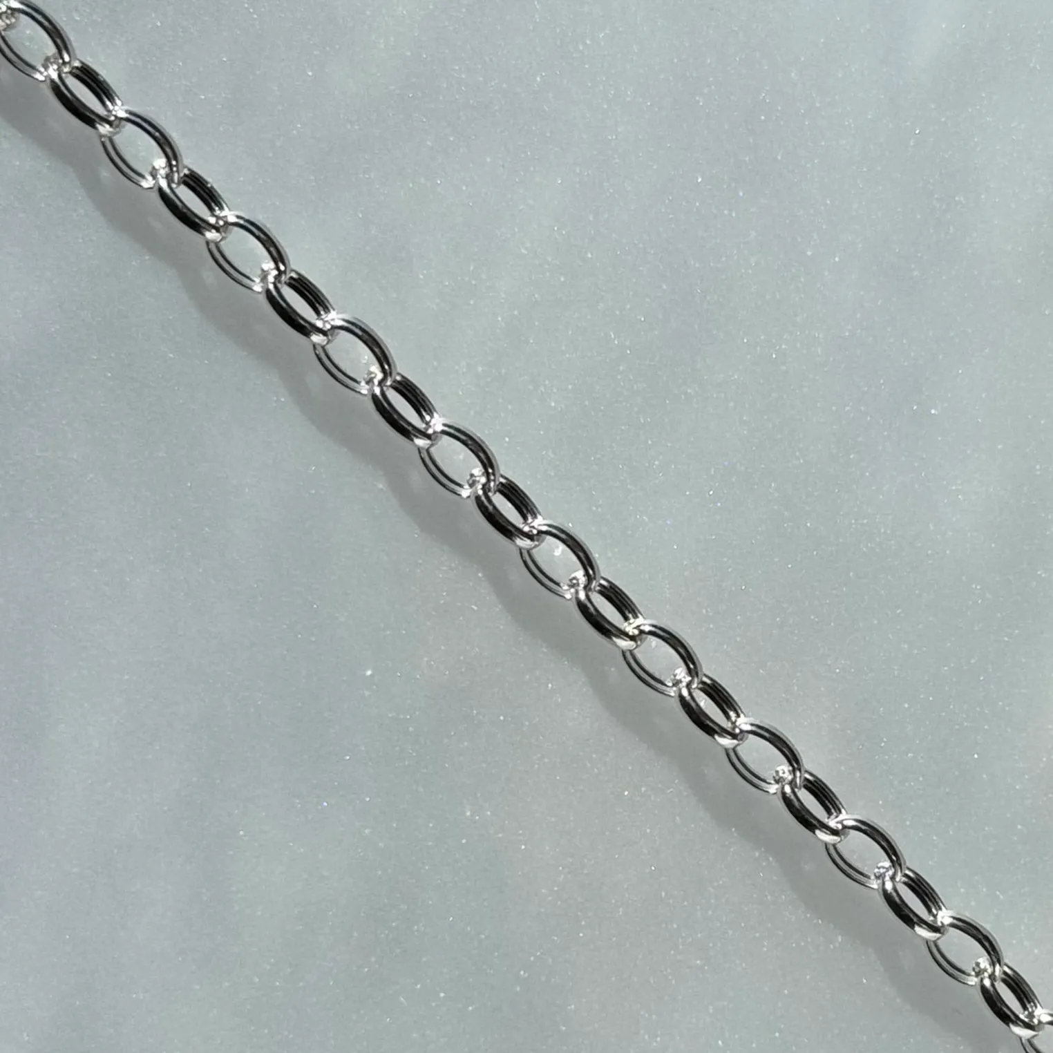  14K WHITE GOLDLITE ROLO CHAIN$40.00 per inch Conti Jewelers Endwell, NY