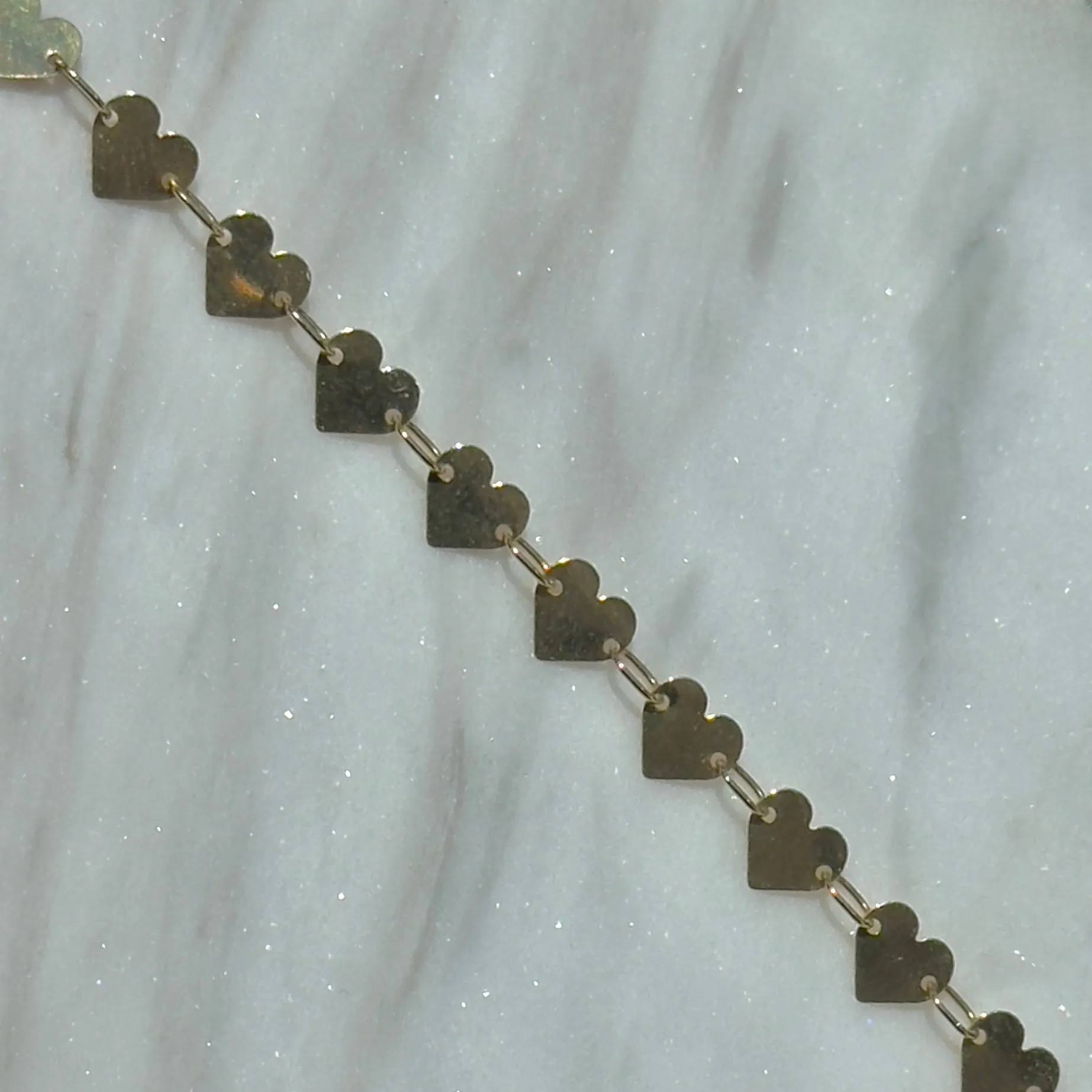  14K YELLOW GOLD HEART CHAIN$45.00 per inch Conti Jewelers Endwell, NY
