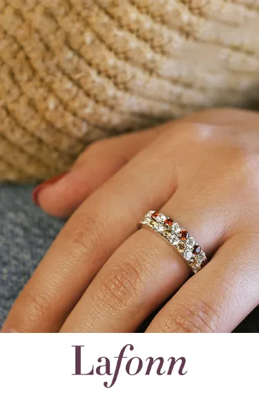 Stylish Lafonn ring on a hand, click to explore Lafonn jewelry at Dahlkemper's Jewelry Connection in Erie.