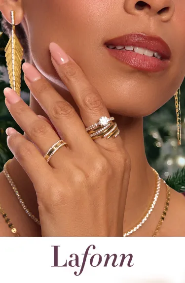 Stylish Lafonn jewelry on a model's hand, click to explore Lafonn collection at Dahlkemper's Jewelry Connection in Erie.