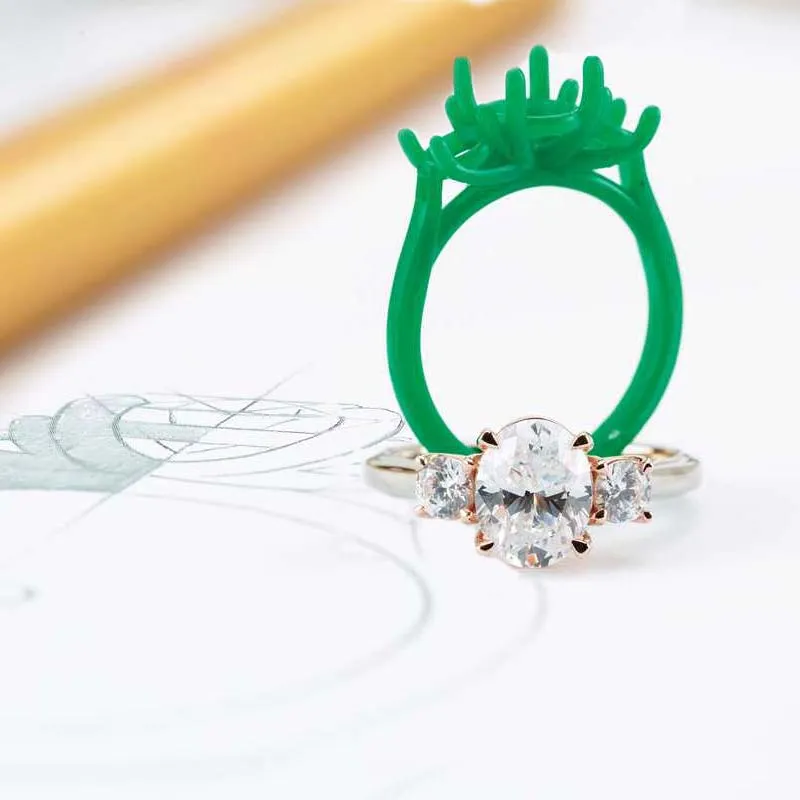 3D Printing Technology See an actual size, 3D printed, sample of your design before we even create it! David Douglas Diamonds & 