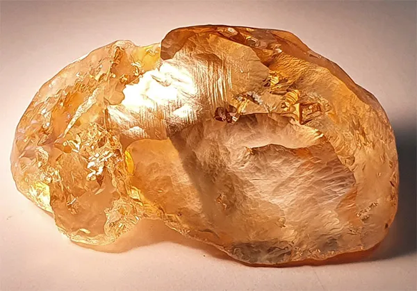 Alrosa Unveils Massive 236-Carat Fancy Intense Yellow-Brown Diamond