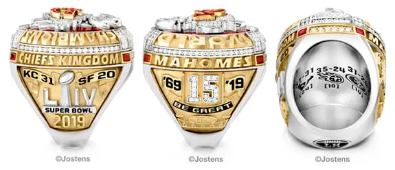 Kansas City Chiefs Super Bowl LIV Champions Ring 2019 - Custom Name - in  2023