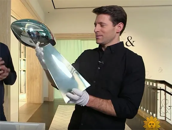 Vince Lombardi trophy  NEW YORK CITY - IN THE WIT OF AN EYE