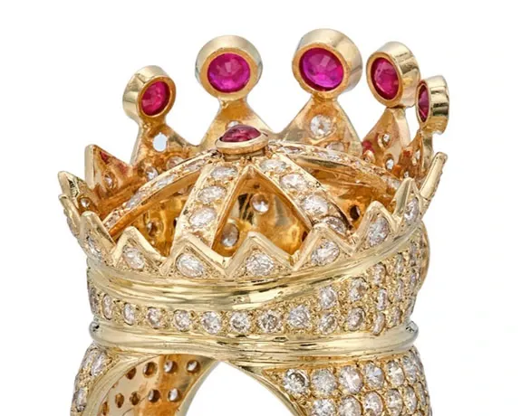 Tupac hot sale crown ring