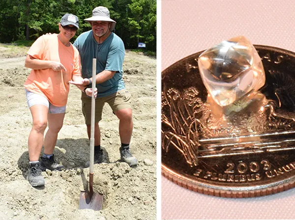 Read Article: Florida Couple's Road Trip to Crater of Diamonds Park Nets 3.36-Carat Diamond