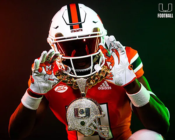 2021 Edition of Miami Hurricanes' 'Turnover Chain' Is Emblazoned With 2,754 Sapp