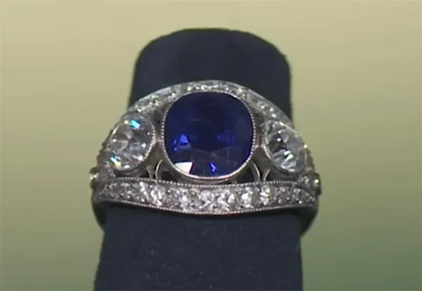 'Antiques Roadshow' Guest Learns Rare 'Kashmir' Sapphire Ring Is Worth $150K