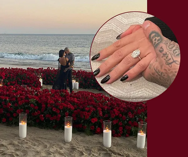 Reality Star Kourtney Kardashian's Oval Diamond Engagement Ring May Be Worth $1M