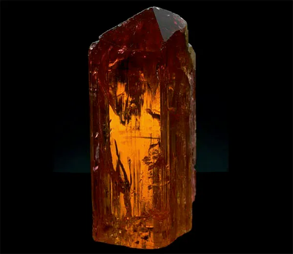 875-Carat Imperial Topaz Crystal Is a Golden-Orange Example of November's Births