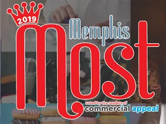 2019 Memphis Most award graphic featuring the title 