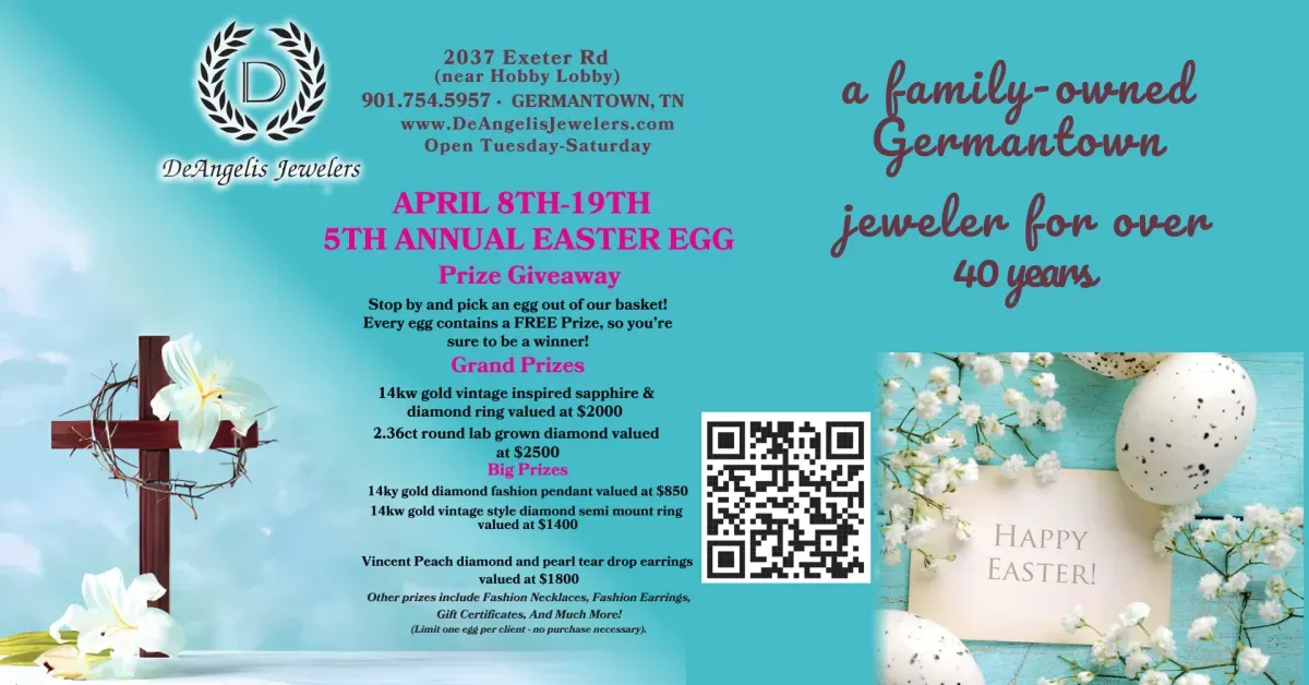Celebrate Spring with DeAngelis Jewelers’ 5th Annual Easter Egg Prize Give