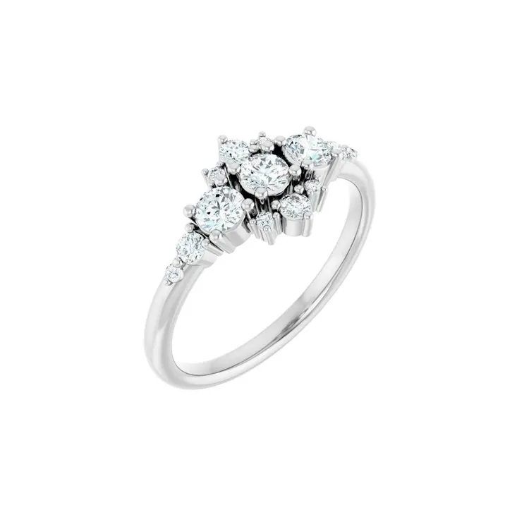 Elegant diamond ring with multiple sparkling stones, perfect for engagements or special occasions. Click to explore FASHION RING