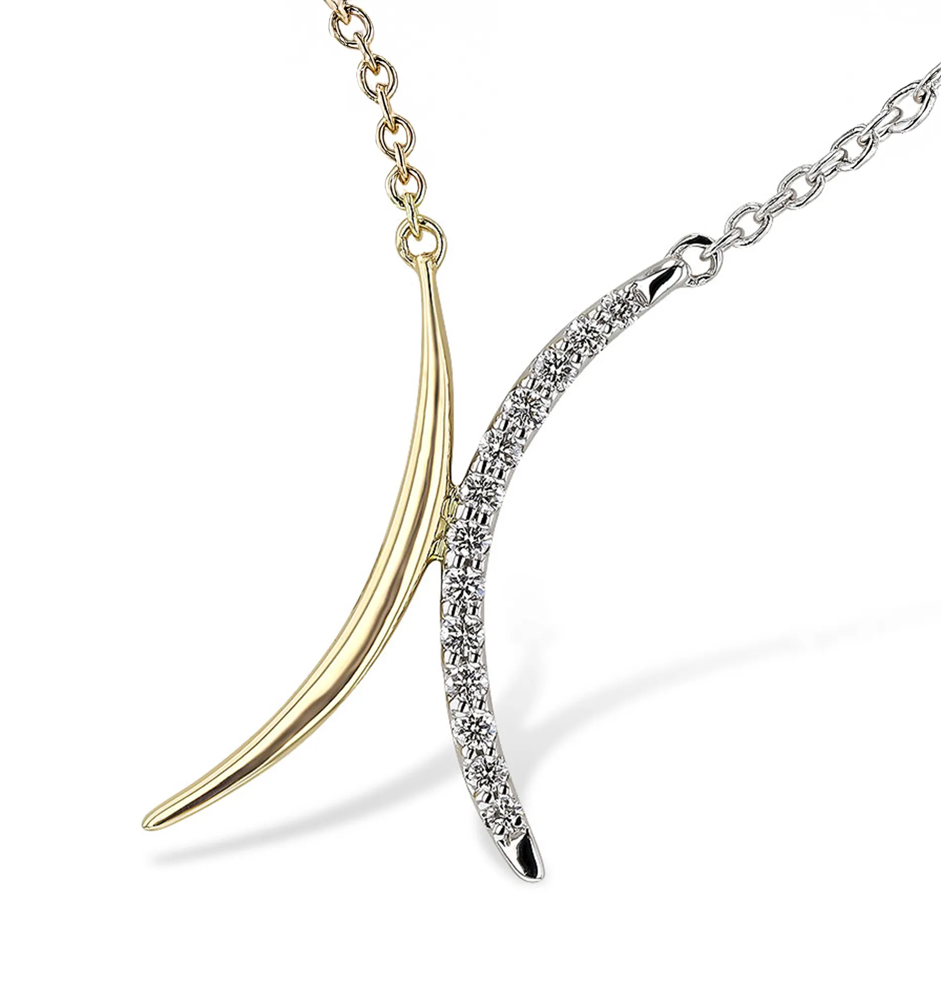 Cluster diamond pendant necklace on a silver chain.