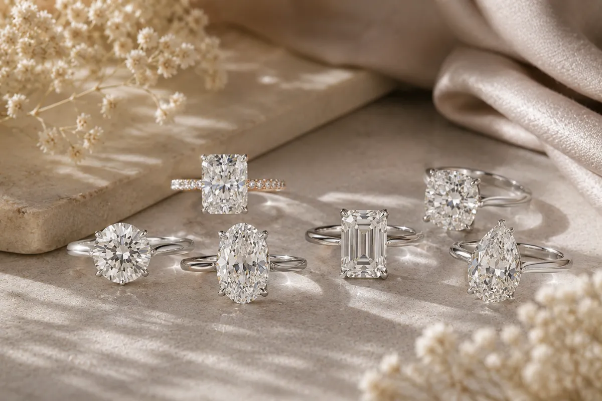 Diamond Shapes Explained: Comparing Round, Oval, Emerald, Cushion and More