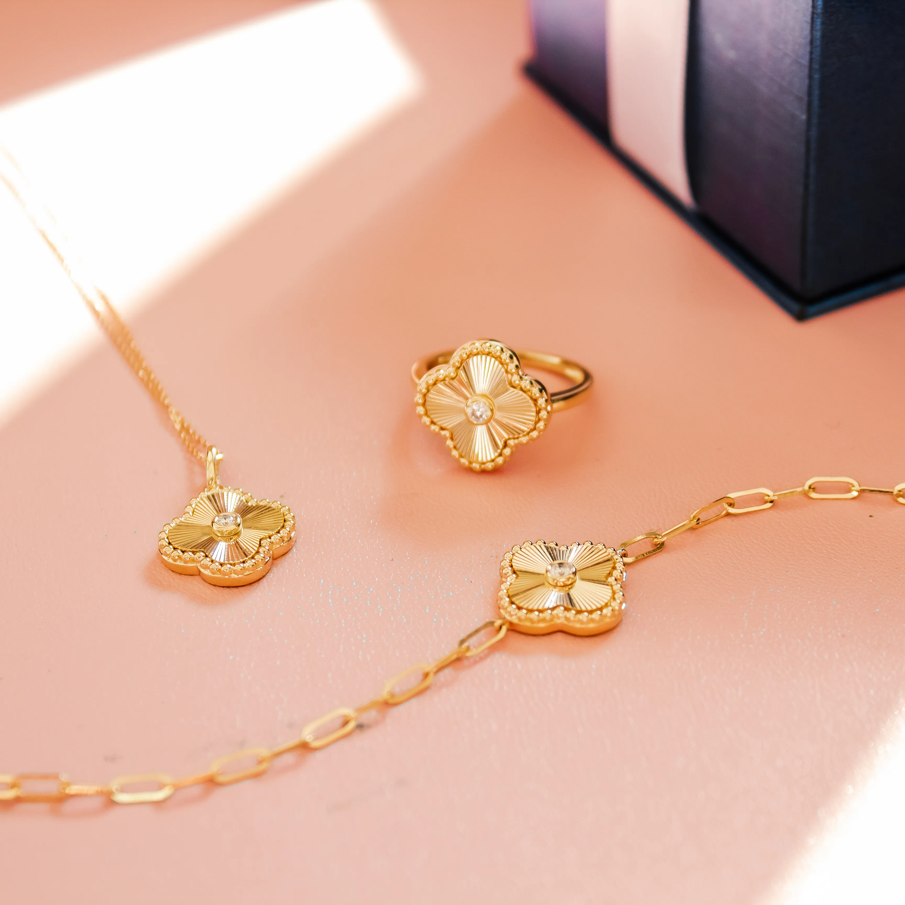 Diamond Cut Stunners Strategically engraved gold shines as bright as the diamond center, and your love. D. Geller & Son Jewelers Kennesaw, GA