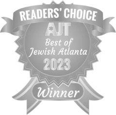 Readers' Choice 2023 badge for D. Geller & Son Jewelers, Best of Jewish Atlanta.