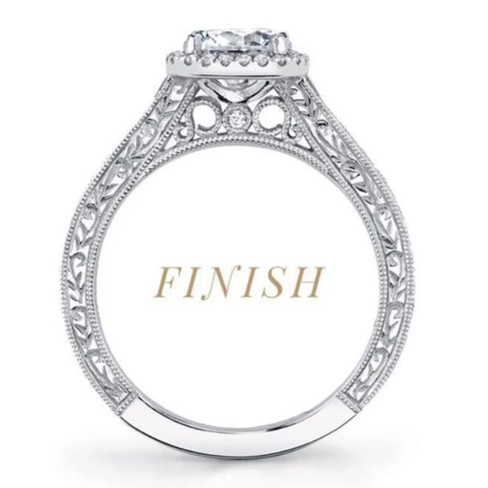 Step 3: Casting & Setting Once the CAD rendering is approved, we will cast the metal and set the stones. Our expert jewelers wil