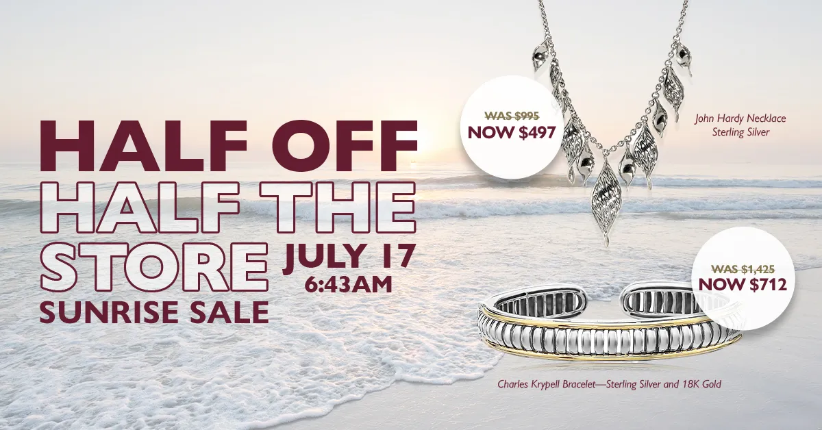 Half Off Half the Store Sale - One Day Only - July 17, 2025