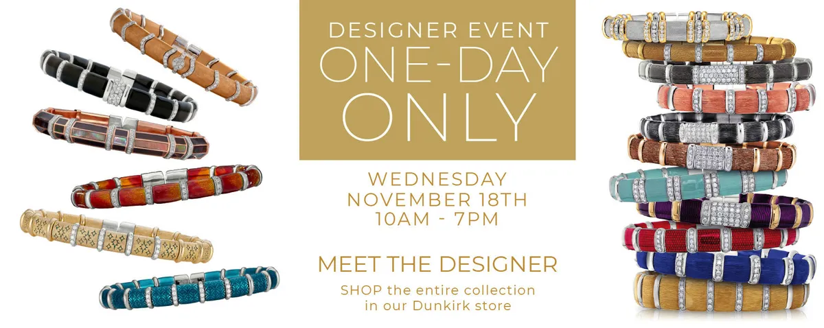 Meet the designer THIS Wednesday, November 18!