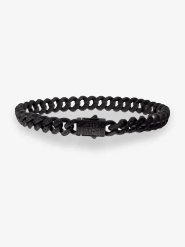 Black chain bracelet with clasp from Dickinson Jewelers, Dunkirk, MD. Explore men's bracelets.