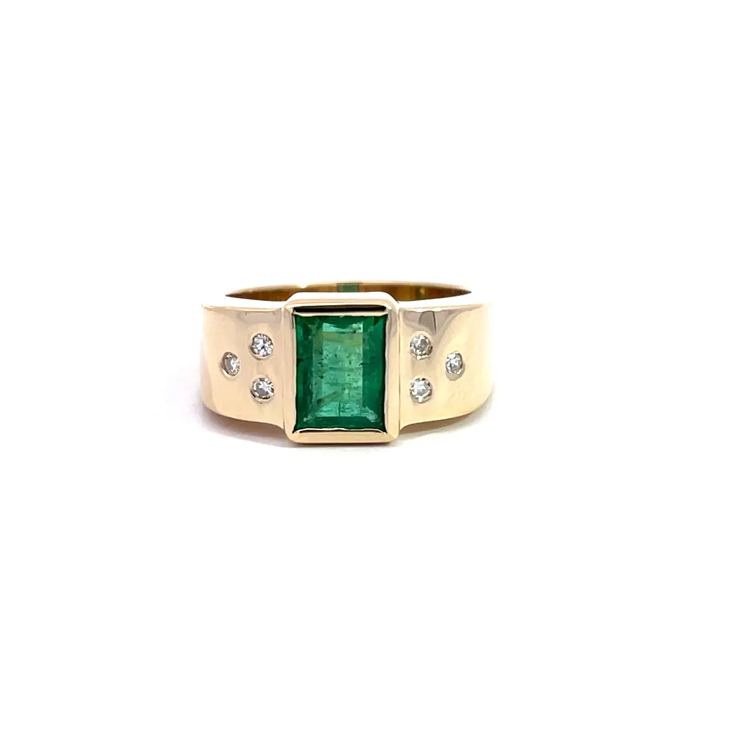 emerald from a loved one, designed in memory  Diedrich Jewelers Ripon, WI