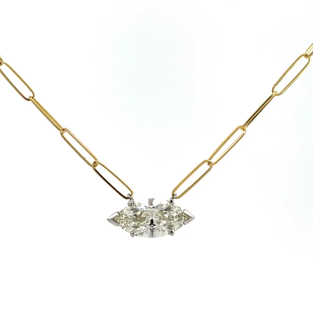 her mothers diamond set into a new modern pendant  Diedrich Jewelers Ripon, WI